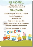 Choo Choo Train - Baby Shower Invitations