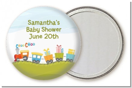 Choo Choo Train - Personalized Baby Shower Pocket Mirror Favors