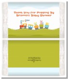 Choo Choo Train - Personalized Popcorn Wrapper Baby Shower Favors
