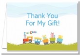 Choo Choo Train - Baby Shower Thank You Cards