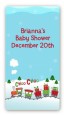 Choo Choo Train Christmas Wonderland - Custom Rectangle Baby Shower Sticker/Labels thumbnail