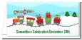 Choo Choo Train Christmas Wonderland - Personalized Baby Shower Place Cards thumbnail