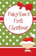 Christmas Baby Caucasian - Personalized Baby Shower Wall Art thumbnail