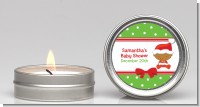 Christmas Baby African American - Baby Shower Candle Favors