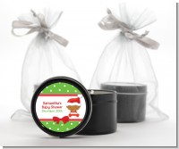 Christmas Baby African American - Baby Shower Black Candle Tin Favors