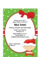 Christmas Baby Caucasian - Baby Shower Petite Invitations thumbnail