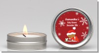 Christmas Baby Snowflakes African American - Baby Shower Candle Favors