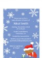 Christmas Baby Snowflakes African American - Baby Shower Petite Invitations thumbnail
