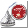 Christmas Baby Snowflakes - Hershey Kiss Baby Shower Sticker Labels thumbnail