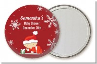 Christmas Baby Snowflakes - Personalized Baby Shower Pocket Mirror Favors