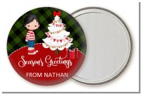 Christmas Boy - Personalized Christmas Pocket Mirror Favors