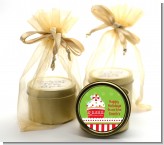 Christmas Cupcake - Christmas Gold Tin Candle Favors