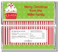 Christmas Cupcake - Personalized Christmas Candy Bar Wrappers thumbnail