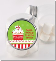 Christmas Cupcake - Personalized Christmas Candy Jar