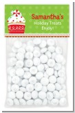 Christmas Cupcake - Custom Christmas Treat Bag Topper