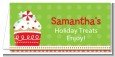 Christmas Cupcake - Personalized Christmas Place Cards thumbnail