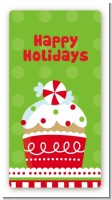 Christmas Cupcake - Custom Rectangle Christmas Sticker/Labels