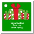 Christmas Gift Boxes - Personalized Christmas Card Stock Favor Tags thumbnail
