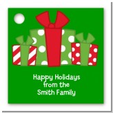 Christmas Gift Boxes - Personalized Christmas Card Stock Favor Tags