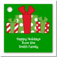 Christmas Gift Boxes - Personalized Christmas Card Stock Favor Tags