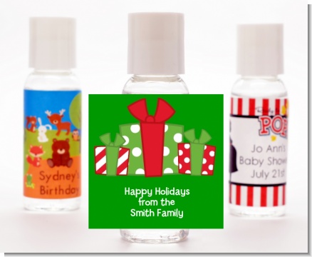 Christmas Gift Boxes - Personalized Christmas Hand Sanitizers Favors