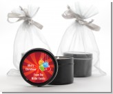 Christmas Ornaments - Christmas Black Candle Tin Favors