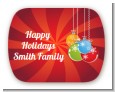 Christmas Ornaments - Personalized Christmas Rounded Corner Stickers thumbnail