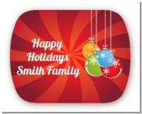 Christmas Ornaments - Personalized Christmas Rounded Corner Stickers