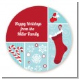 Christmas Spectacular - Round Personalized Christmas Sticker Labels thumbnail