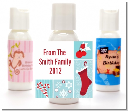 Christmas Spectacular - Personalized Christmas Lotion Favors