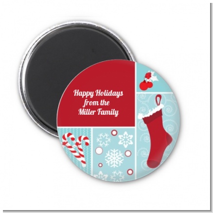 Christmas Spectacular - Personalized Christmas Magnet Favors