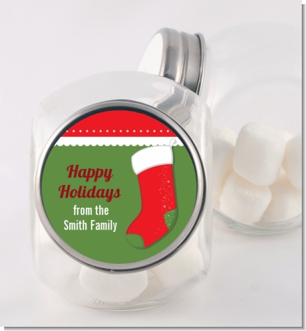 Christmas Stocking - Personalized Christmas Candy Jar