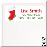 Christmas Stocking - Christmas Return Address Labels