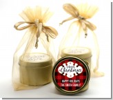 Christmas Time - Christmas Gold Tin Candle Favors