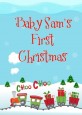 Choo Choo Train Christmas Wonderland - Personalized Baby Shower Wall Art thumbnail