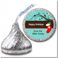 Christmas Tree and Stocking - Hershey Kiss Christmas Sticker Labels