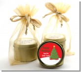Christmas Tree - Christmas Gold Tin Candle Favors
