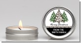 Christmas Tree Cheetah - Christmas Candle Favors
