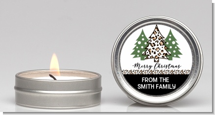 Christmas Tree Cheetah - Christmas Candle Favors
