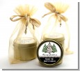 Christmas Tree Cheetah - Christmas Gold Tin Candle Favors thumbnail