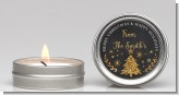 Christmas Tree Gold Glitter - Christmas Candle Favors