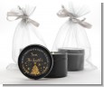 Christmas Tree Gold Glitter - Christmas Black Candle Tin Favors thumbnail