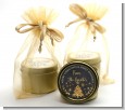 Christmas Tree Gold Glitter - Christmas Gold Tin Candle Favors thumbnail