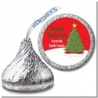 Christmas Tree - Hershey Kiss Christmas Sticker Labels