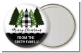 Christmas Tree Plaid - Personalized Christmas Pocket Mirror Favors thumbnail
