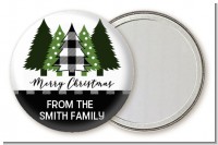 Christmas Tree Plaid - Personalized Christmas Pocket Mirror Favors