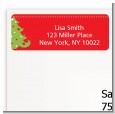 Christmas Tree - Christmas Return Address Labels thumbnail