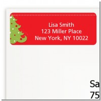 Christmas Tree - Christmas Return Address Labels