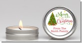 Christmas Tree Watercolor - Christmas Candle Favors