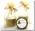 Christmas Tree Watercolor - Christmas Gold Tin Candle Favors thumbnail